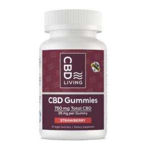 CBD Living CBD Gummies Strawberry 750 mg