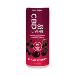CBD Living Sparkling Water Black Cherry