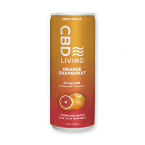 CBD Living Sparkling Water Orange Grapefruit