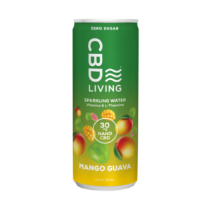 CBD Living Sparkling Water Mango Guava